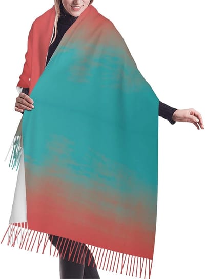 Warme Sjaal - Dames Sjaal - Dagelijkse Warmte - Uniek Patroon - 196 cm - Zwart