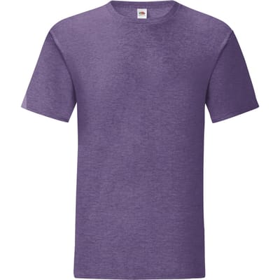Fruit of the Loom Iconisch T-shirt voor heren (set van 5) (Heide Paars)