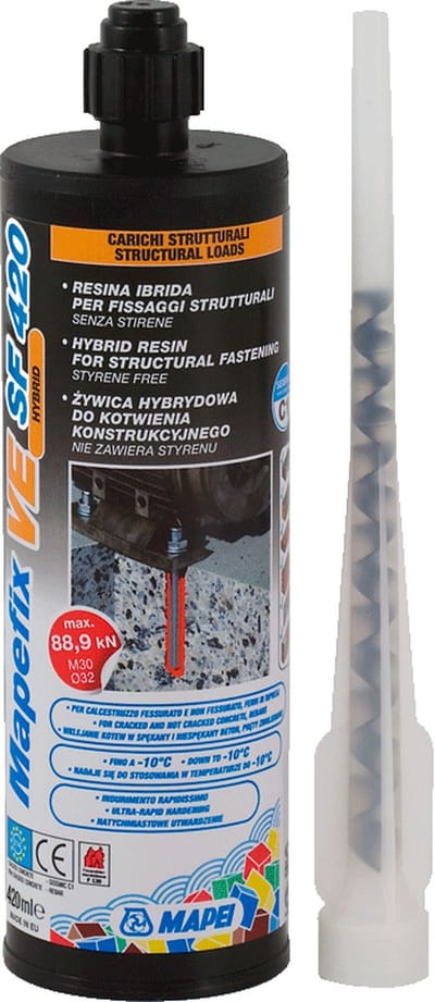 MAPEI Mapefix VE SF Chemisch Anker - Lijm Voor Alle Materialen - Snelhardend - 300 ml