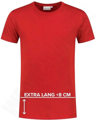 Santino T-shirt extra lang Jace plus