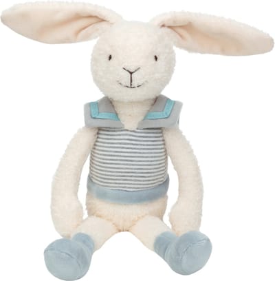 Happy Horse Konijn Rodi Knuffel 30 cm - Wit/Blauw - Baby knuffel