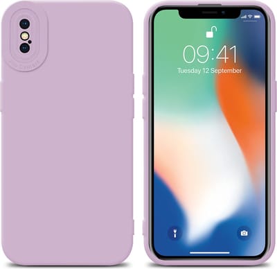 Cadorabo Hoesje geschikt voor Apple iPhone X / XS in FLUID CREAM - Beschermhoes gemaakt van flexibel TPU silicone Cover Fluid Case