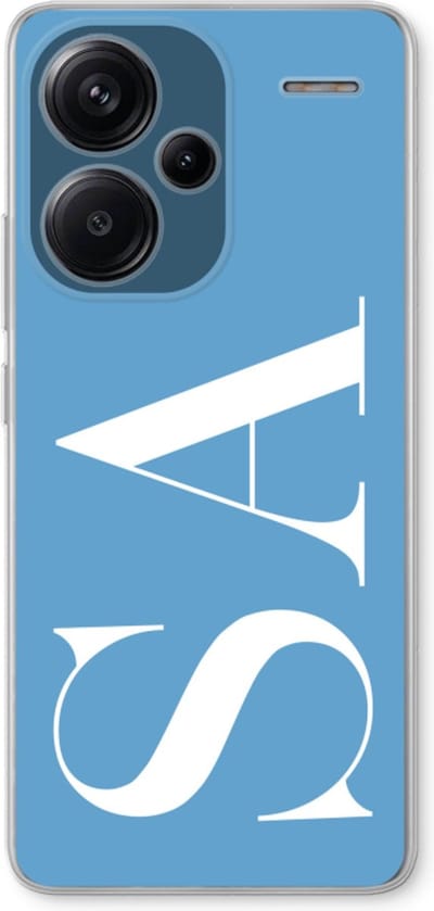 Gepersonaliseerd - Case Company® - Hoesje geschikt voor Xiaomi Redmi Note 13 Pro plus hoesje - Monogram N°2 - Soft Cover Telefoonhoesje - Bescherming aan alle Kanten en Schermrand