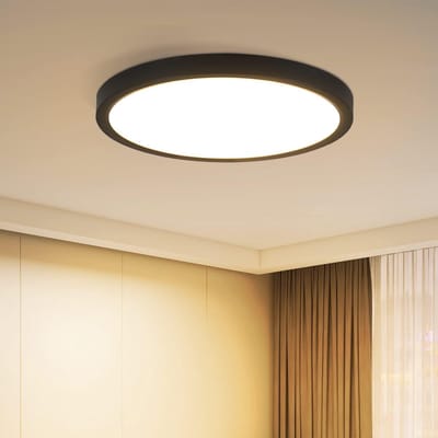 Badkamerlamp LED Plafondlamp - 8W Waterdichte Plafondverlichting voor Keuken en Hal - Rond 17cm Warm Wit