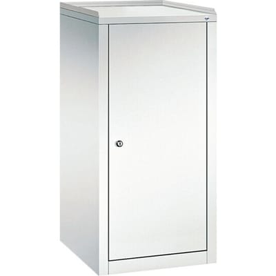 Gereedschapskast, met vleugeldeur, metalen, B 500 x D 500 x H 1000 mm, lichtgrijs RAL 7035
