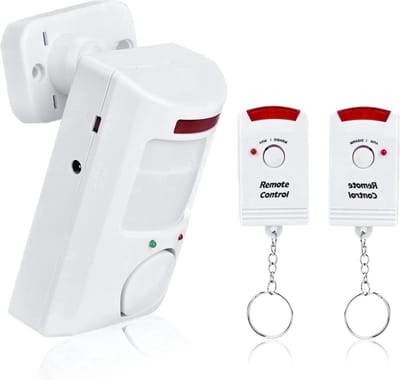Borvat® Draadloos Alarmsysteem met Sirene – Complete Alarmkit voor Huisbeveiliging – 8 Meter Detectiebereik -Bewegingssensor & Deur/Raam Detector – Inclusief Afstandsbediening