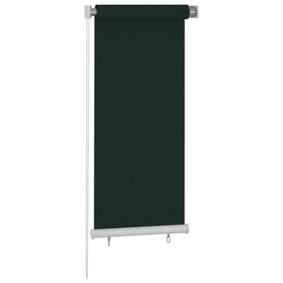 vidaXL Rolgordijn voor buiten 65(B)x140(H) cm HDPE donkergroen