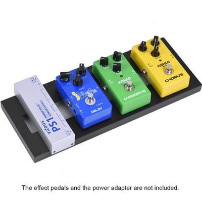 Planche de pédales de guitare DB 1 Mini en alliage d'aluminium avec sac de transport et bandes blue