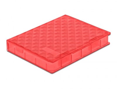 Delock Protection Box for 2.5″ HDD / SSD red