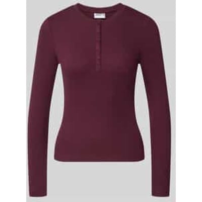 slim fit shirt met lange mouwen van katoenmix