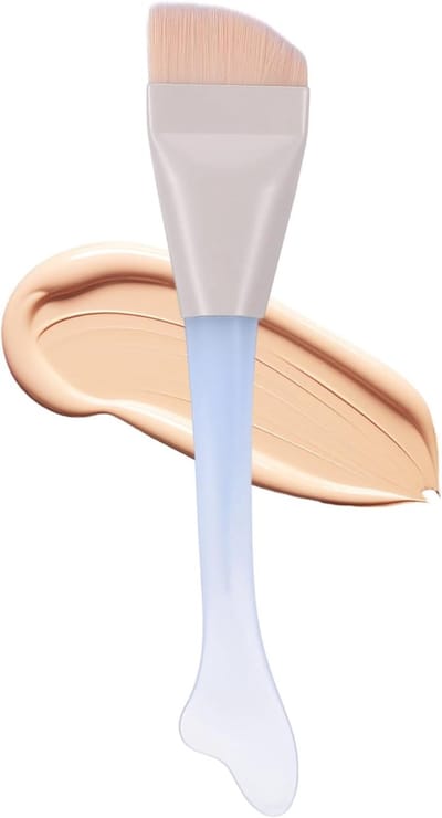 Maskerkwast, 2-in-1 maskerkwast, siliconen gezichtsmaskerkwast, maskerapplicator, flexibele maskerkwast, doe-het-zelf voor huidverzorging, gezichtsmaskers, reinigingsmasker