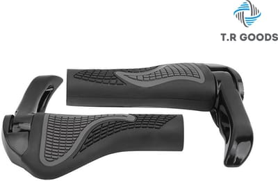 T.R Goods Ergonomische Fietshandvatten Fiets Handvat Met Bar Ends - Comfortabel Fietsen zonder Slapende / Tintelende Handen