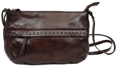 Bear Design Gabi Leren Schoudertas met Studs - Bruin