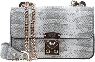GUESS Schoudertas Eliette Mini Convertible XBody Flap Natural Lichtgrijs