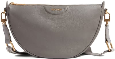 Ted Baker schoudertas Essina Webbing Leather Half Moon Crossbody Bag Mid - Grey grijs