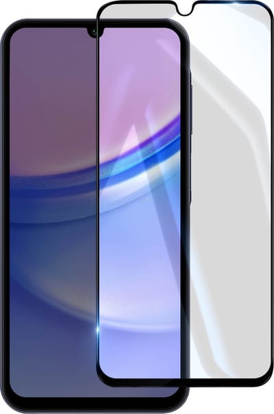 Akashi, Screenprotector geschikt voor Samsung Galaxy A15 - Tempered Glass 9H, Transparant zwart