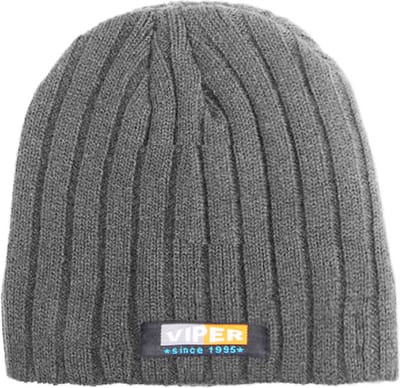 Viper Beanie – Gebreide Wintermuts – Grijs Onesize