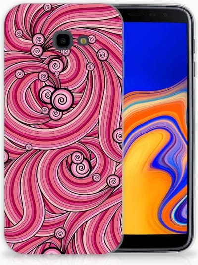 Samsung Galaxy J4 Plus (2018) Hoesje maken Swirl Pink