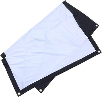 Projectiescherm - Filmscherm Beamer - Thuisbioscoop Films - Anti-kreuk Polyester - 134 x 75 cm - Wit