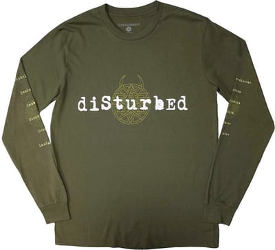 Disturbed - European Tour '23 Take Back Longsleeve shirt - S - Groen