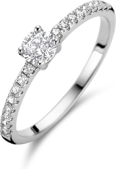 Gerhodineerd Zilver Ring Met Zirkonia 1336121