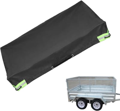 Aanhanger Afdekzeil - Waterdichte Hoes - Transport Beschermen - UV Bestendig - 207 x 114 cm - Zwart
