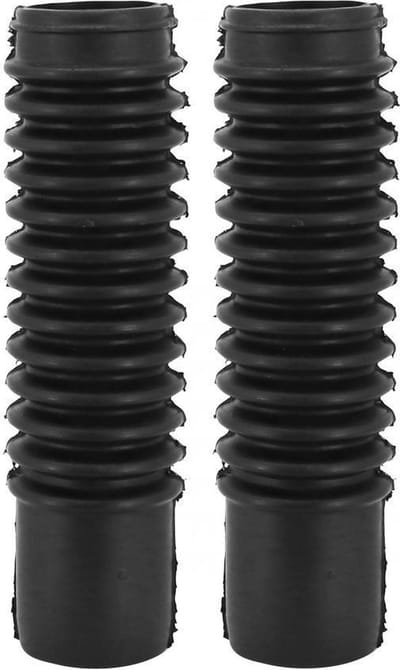 Paire de soufflet de fourche noir Ø40x200mm pour moto cyclomoteur cyclo