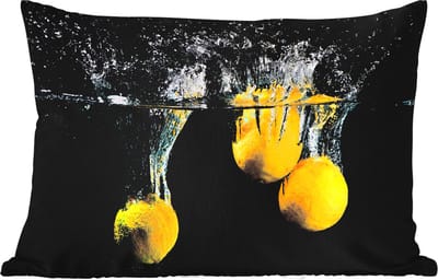 Buitenkussens - Tuin - Citroen - Fruit - Stilleven - Water - Geel - 50x30 cm