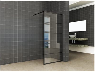Sanifun inloopdouche Nero 2000 x 1100 NANO
