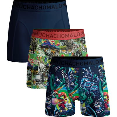 Muchachomalo Boxershort Heren – 3 Pack – 95% Katoen – Heren Ondergoed – Kleding – Stevig Ondergoed – Onderbroeken Heren