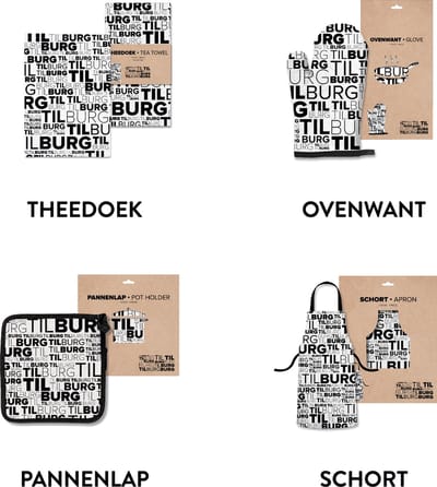 Tilburg keukentextiel voordeelpakket - Souvenirs Nederland