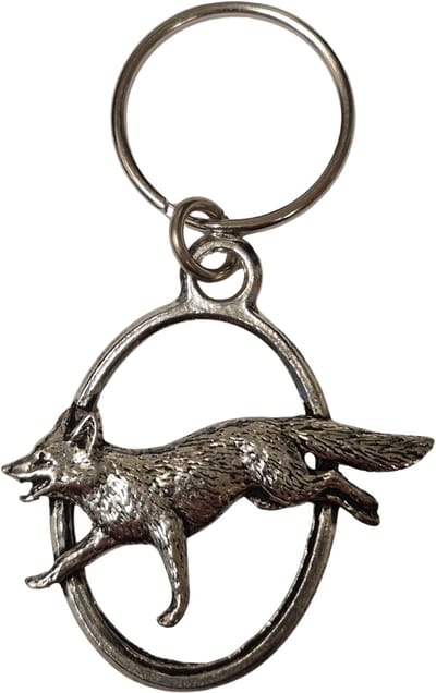 Sleutelhanger Vos Jager Vossen Jachttrofee Trofee Jacht Vossenjacht Keyring Cadeau Sleutel Hanger