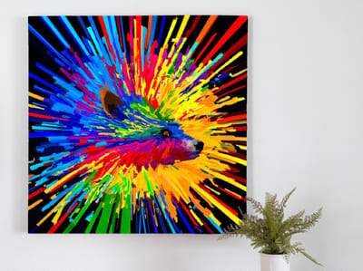 Busy bandicoot | Busy Bandicoot | Kunst - 40x40 centimeter op Dibond | Foto op Dibond