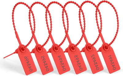 120 Seals, Plastic Safety Clasps en Kleurrijke Kabelbinders voor Logistiek en Vervoer van Bagage, Kleding en Schoenen