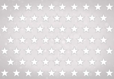Fotobehang Stars Pattern Grey Silver | XL - 208cm x 146cm | 130g/m2 Vlies