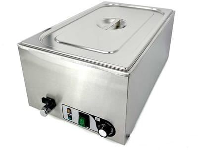 HCB® - Professionele Horeca Bain marie - 1/1 GN - 230V - RVS / INOX - Buffetwarmer Elektrisch - 35.5x60x26 cm (DxBxH) - 9 kg - 7965
