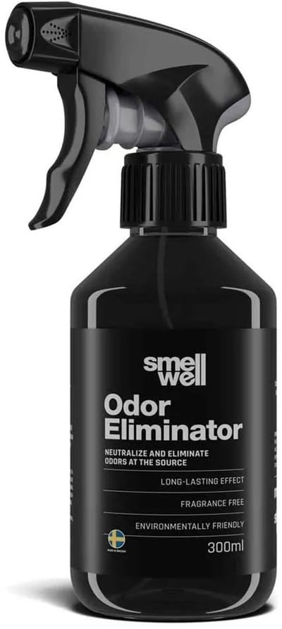 SmellWell - Geur verwijderaar spray - Helmen - Schoenen - Handschoenen - Sporttas - scheenbeschermers - Gordijnen - Auto