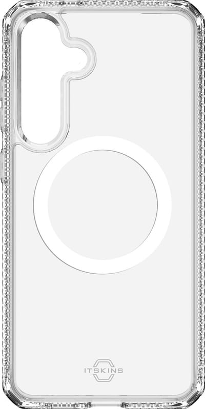 ITSKINS Doorzichtig Hoesje geschikt voor Samsung Galaxy S25 MagSafe Telefoonhoesje Hardcase | ITSKINS Level 2 HybridMagClear R Backcover Shockproof | Geschikt voor MagSafe | Geschikt voor Draadloos Opladen met Magnetische Ring | Geschikt voor MagSafe
