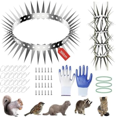 PromoHome Dierenwerende Pijpbescherming - 200 cm Roestvrij Staal