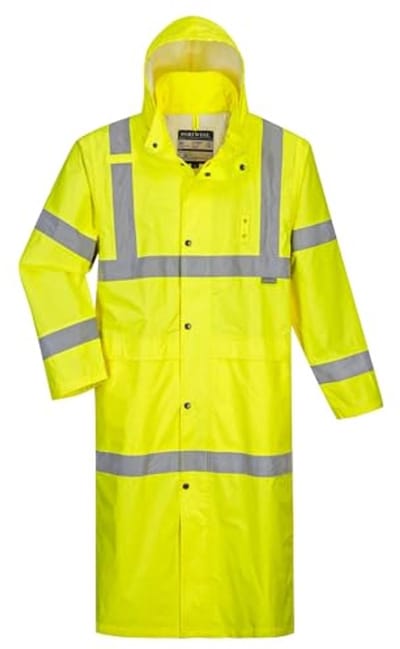 Hi-Vis jas Geel 122cm Grootte XL voor optimale zichtbaarheid