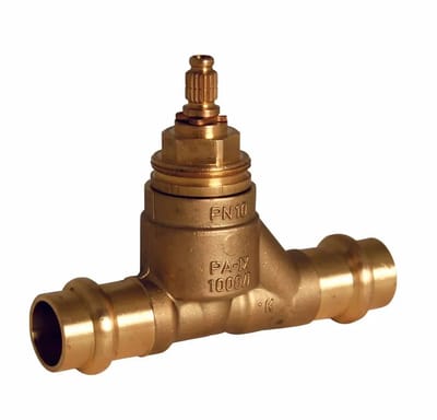 Seppelfricke SEPP UP Rechte zitting ventiel met korte spindel en SPS® persaansluiting b/b d15 (DN15) Type 2721.05, tw0210025