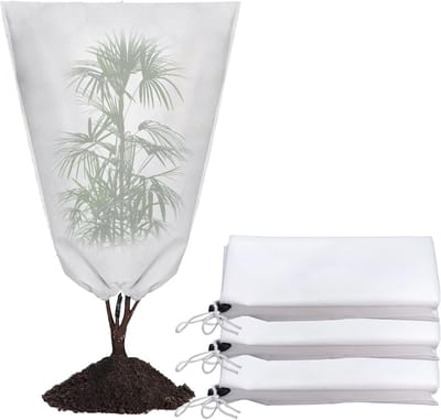 Winterbescherming voor Planten, Herbruikbare Frost Covers, 60 x 80 cm, Bescherming tegen Vorst, Ideaal voor Potplanten, Set van 3