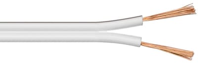 Luidspreker kabel (CCA) - 2x 1,50mm² / wit - 100 meter