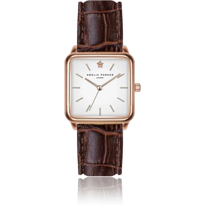Dameshorloge Amelia Parker Bay Brown Croco