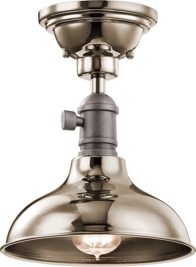Landelijke Wandlamp - Steady Lighting - Metaal - Landelijk - E14 - L: 16.5cm - Voor Binnen - Woonkamer - Eetkamer - Zilver