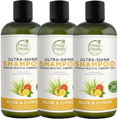 Petal Fresh - ultra-shine Aloe & Citrus Unisex Shampoo 475ml - 3 pak