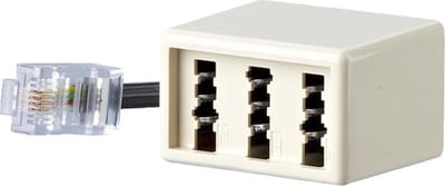 BTR NETCOM 130450440101-E telefoon splitter Wit
