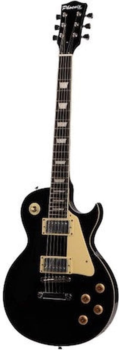 Phoenix EG-530BK LP Elektrische Gitaar Black, Mahonie Body, 22 Frets