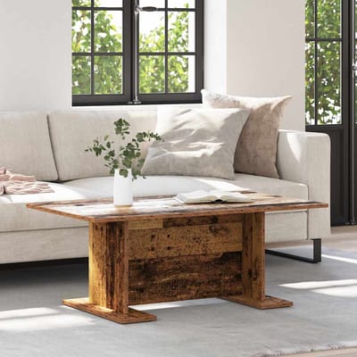 vidaXL - Salontafel - Oud - hout - 103.5 - x - 60 - x - 40 - cm - Bewerkt - hout