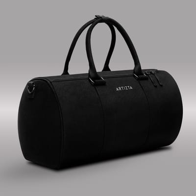Artizta Travelbag – Reistas / Weekendtas – Handbagage formaat – 45 x 23 x 23 cm – Zwart – Met schouderband en verstelbaar tussenschot